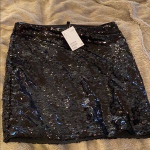 H and M new sparkly sequence mini skirt